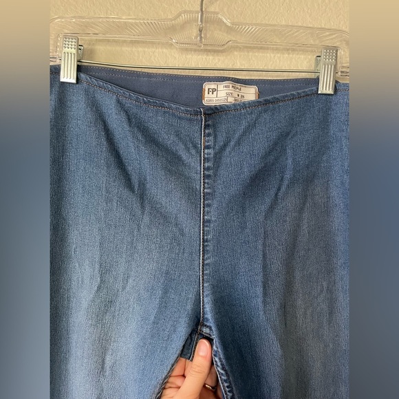 Free People Flare Penny Pull On Jeans in Sapphire Blue Women’s Size 28 - Picture 8 of 16